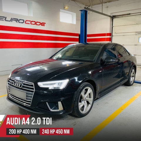 Чип тюнинг Audi A4 B9 2.0TDI DESA 190hp 